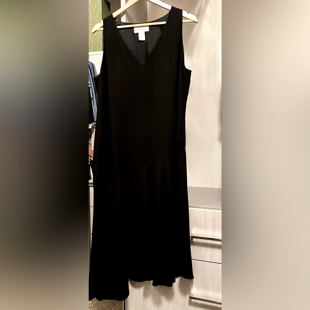 Bloomingdale’s Black Asymmetrical Maxi Dress